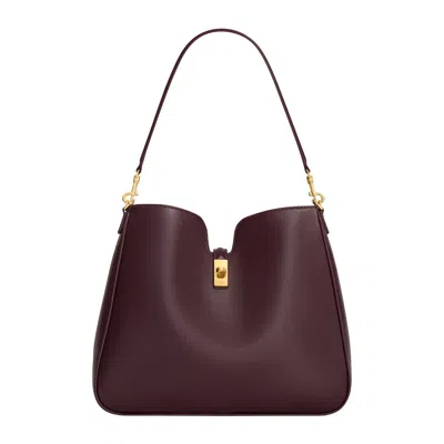 Celine Medium Camille 16 Soft Bag In Smooth Calfskin In Burgundy