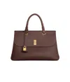 Celine Medium Clamshell Handbag In Red