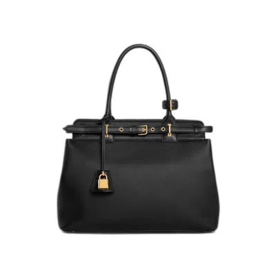 Celine Medium Conti Calfskin Bag In Orange