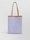Celine Medium Flat Shopper Tote Triomphe Canvas In Multi