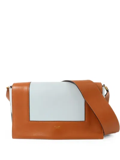 Pre-owned Celine Medium Frame Shoulder Bag In Brown