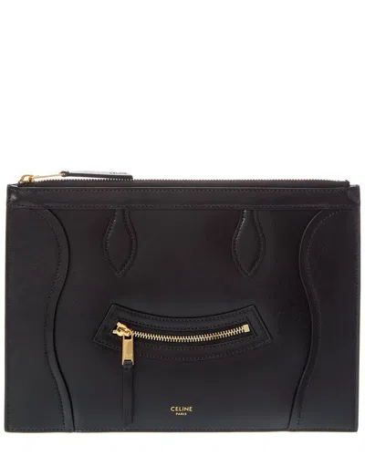 CELINE CELINE MEDIUM LEATHER POUCH