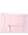 Celine Medium Leather Pouch In Pink