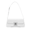 Celine Medium Lola Bag In Shiny Calfskin In White