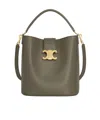 Celine Medium Louise Bucket Bag In Green