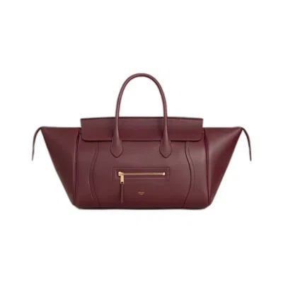 Celine Medium New Luggage In Burgundy