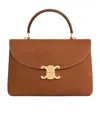 Celine Medium Nino Bag In Nubuck Calfskin In Brown