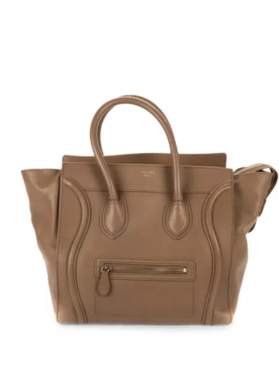 Pre-owned Celine Medium Phantom Luggage Tote Bag In Brown