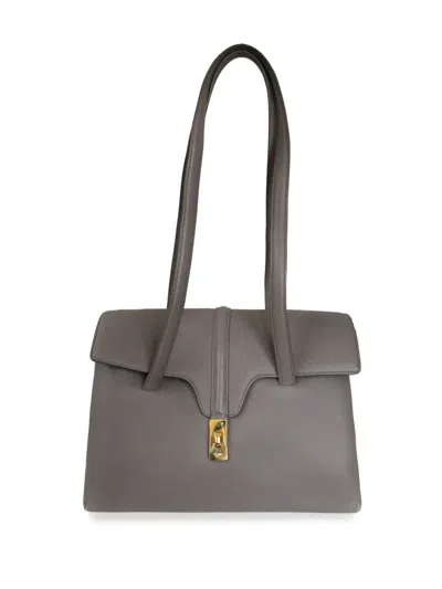 Pre-owned Celine Medium Soft 16 Shoulder Bag In Grey