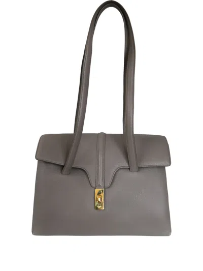 Pre-owned Celine Medium Soft 16 Tote Bag In Gray