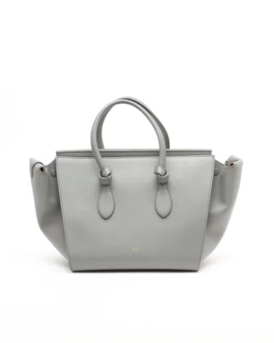 Celine Céline Medium Tie Knot Bag In Gray