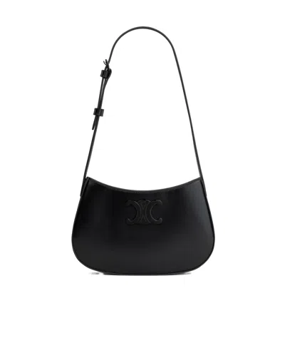 Celine Medium Tilly Shoulder Bag In Black