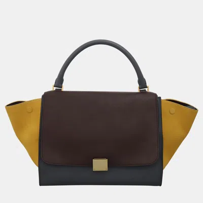 Pre-owned Celine Medium Trapeze Bag In Multi