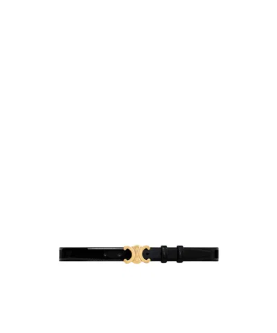 Celine Medium Trimphe Belt In Black
