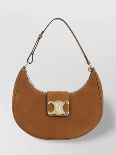 Celine Medium Triomphe Ava Strap Adjustable In Brown