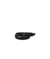 Celine Men Medium Triomphe Belt In Taurillon Schwarz Leather In Black