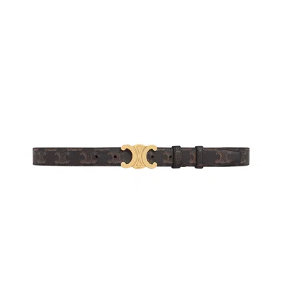 Pre-owned Celine Medium Triomphe Belt 'tan' | Women's Size 75