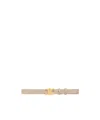 Celine Medium 25mm Triomphe Belt In Taurillon Leather In Nude