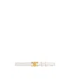 Celine Medium Triomphe Taurillon Belt In White