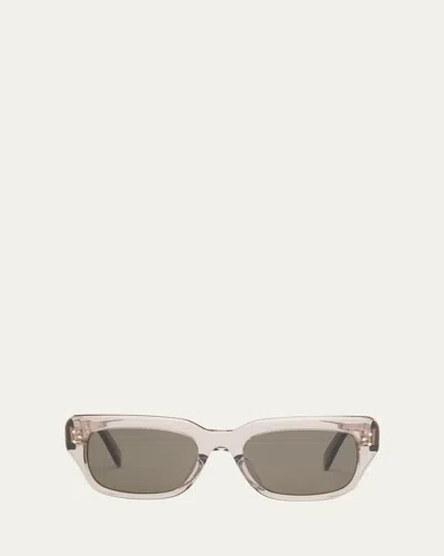 CELINE MEN'S 3-DOT ACETATE RECTANGLE SUNGLASSES