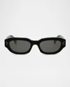 Celine Men Black Frame 58 Occhiali In Black