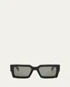 Celine 54mm Rectangular Sunglasses In Black