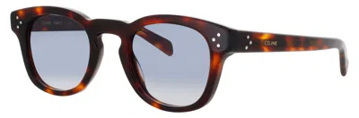 Celine Men's Acetate Sunglasses 49-23-145 In 53w - Blonde Havana / Gradient Blue