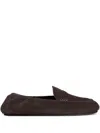 Celine Men Triomphe Loafer With Elastic Insert In Brown
