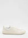 Celine Low Lace-up Sneakers With Triomphe In White