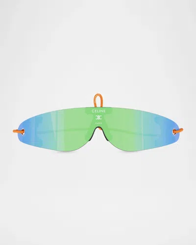 Celine Men & Apos;s Runner Shield Sunglasses In Multi