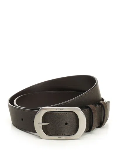 Celine Men Bc-21 Belt In Brown
