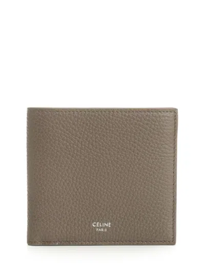Celine Men Bi-fold Card Holder In Brown