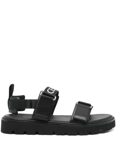 【VIP価格】CELINE BILLIE SANDAL Celine Toe Flat Sole Buckle Detailing Sandals In Black