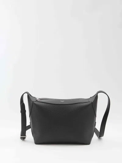 Celine Men Black Leather Crossbody