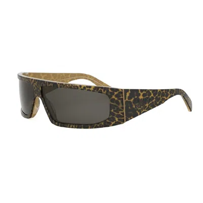 Celine Men's Black Rectangular Sunglasses Cl40291i 99a In ["grey"]