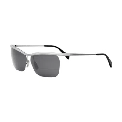 Celine Men's Black Square Sunglasses Cl40307u 16a In ["grey"]