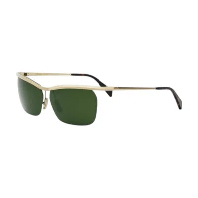 Celine Men's Black Square Sunglasses Cl40307u 30n In ["green"]