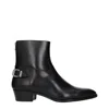 Celine Men's Boots Black Leather In Multi
