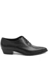 Celine Men Cadillac Oxford Leather Lace-up Shoe In Black