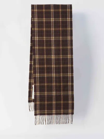 Celine Men Cashmere Scarf In Brown