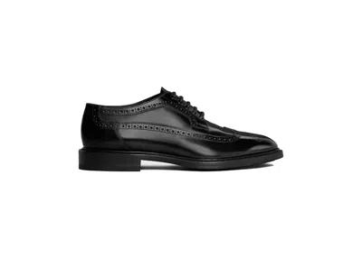 Pre-owned Celine Men's  Donavan Derby Sneakers In Black