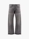 Celine Straight Leg Trousers Faded Effect In Gray