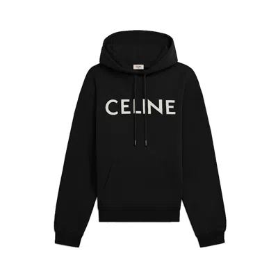 Pre-owned Celine Men's  Loose Cotton Sweatshirt In Black/white