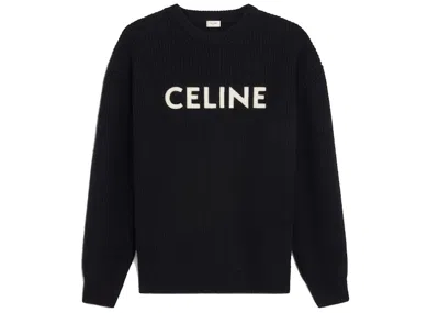 Pre-owned Celine Men's  Oversized Sweater In Wool In Black