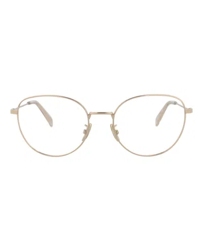 Pre-owned Celine Men's  Squareframe Acetate Optical Frames In Grey Grey Transparent (cl50143i/54/020)