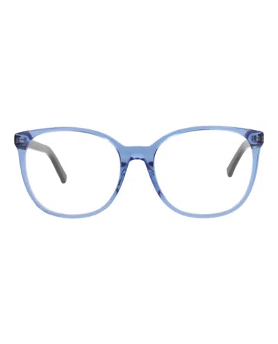 Pre-owned Celine Men's  Squareframe Metal Optical Frames In Havana Havana Transparent (cl50081i/56/055)