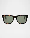 Celine Full Frame Sunglasses In Dark Havana Green
