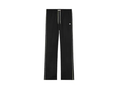 Pre-owned Celine Men's  Triomphe Embroidery In Double Face Jersey Trackpants In Black/white In Multi