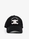 Celine Men Triomphe Baseball Cap In Black