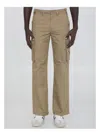 Celine Cotton Blend Cargo-trousers In Beige